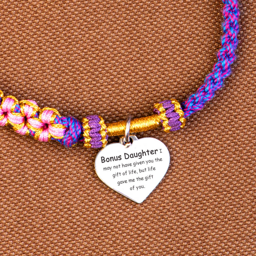 [Flash Sale] To My Daughter-in-law "Love, mother" Handmade Braided Bracelet