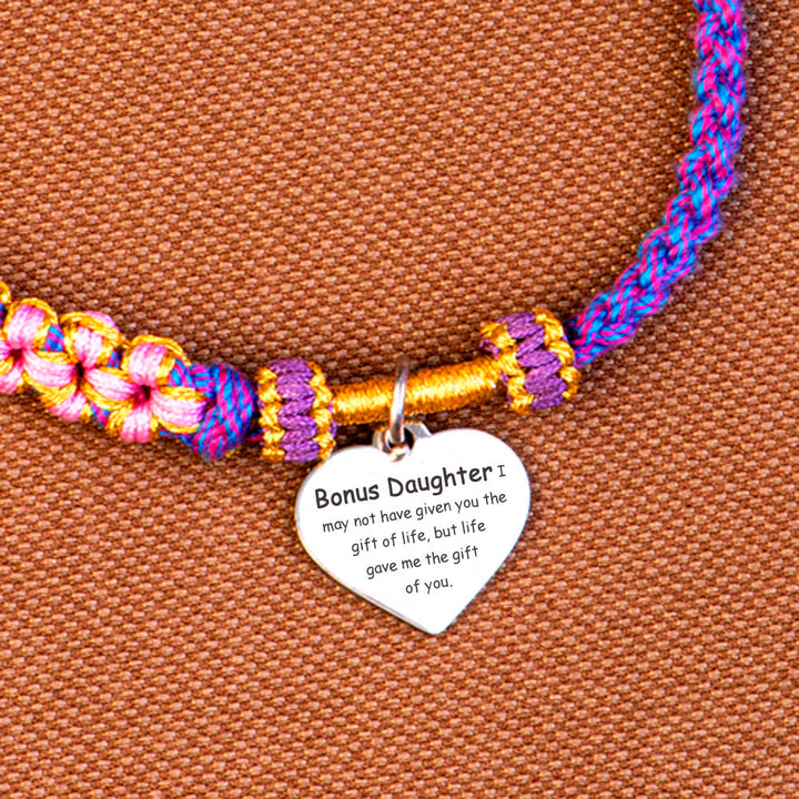 [Flash Sale] To My Daughter-in-law "Love, mother" Handmade Braided Bracelet