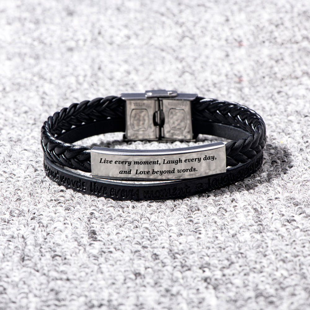 To My Son "Keep Moving" Bracelet