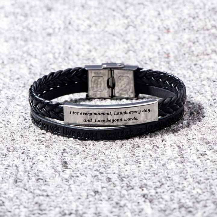 To My Son "Keep Moving" Bracelet