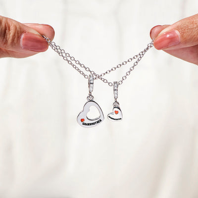 To My Granddaughter "you will always be in my heart" Heart Necklace