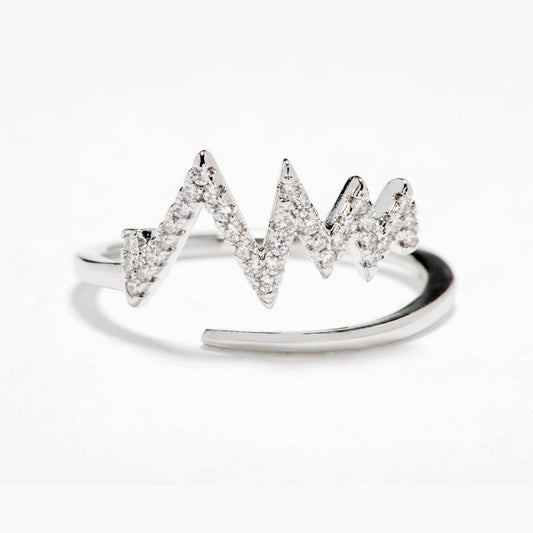 To My Wife "I will love you through all the ups and downs" Adjustable Ring