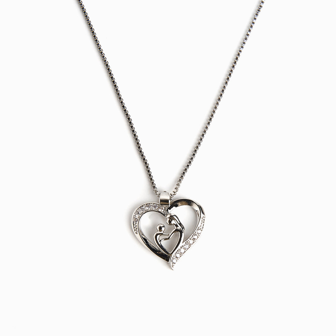 "The love between a grandmother and granddaughter is forever" Face to Face Necklace