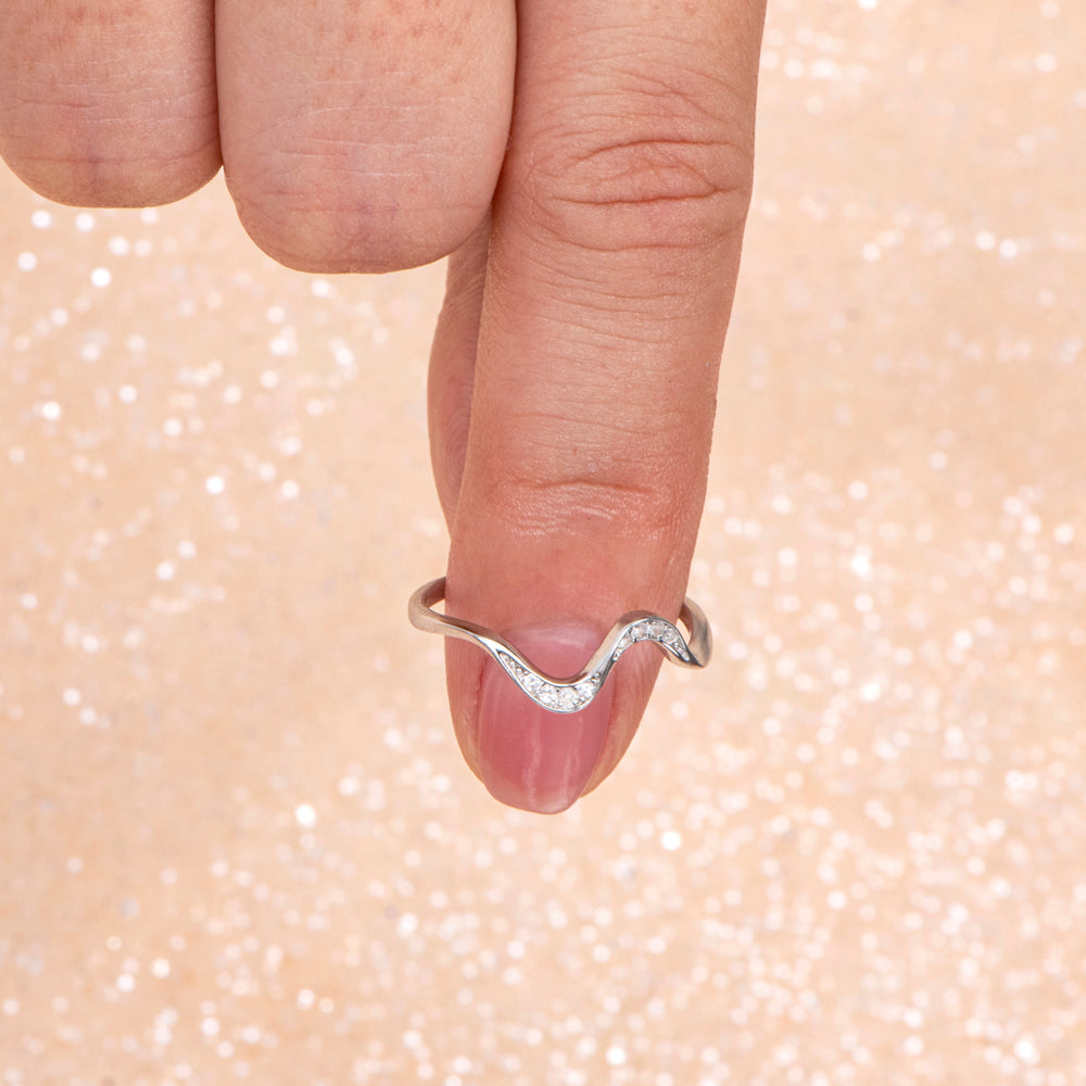 To My Ride or Die "Be there for you" Wave Ring