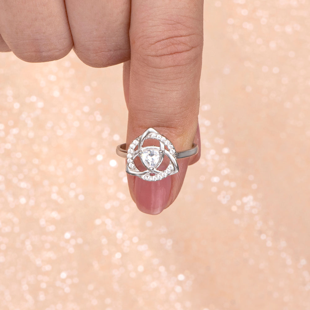 To My Daughter "A knot that can never be undone" Knot Ring