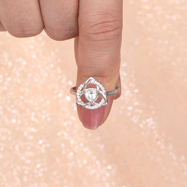 To My Daughter "A knot that can never be undone" Knot Ring