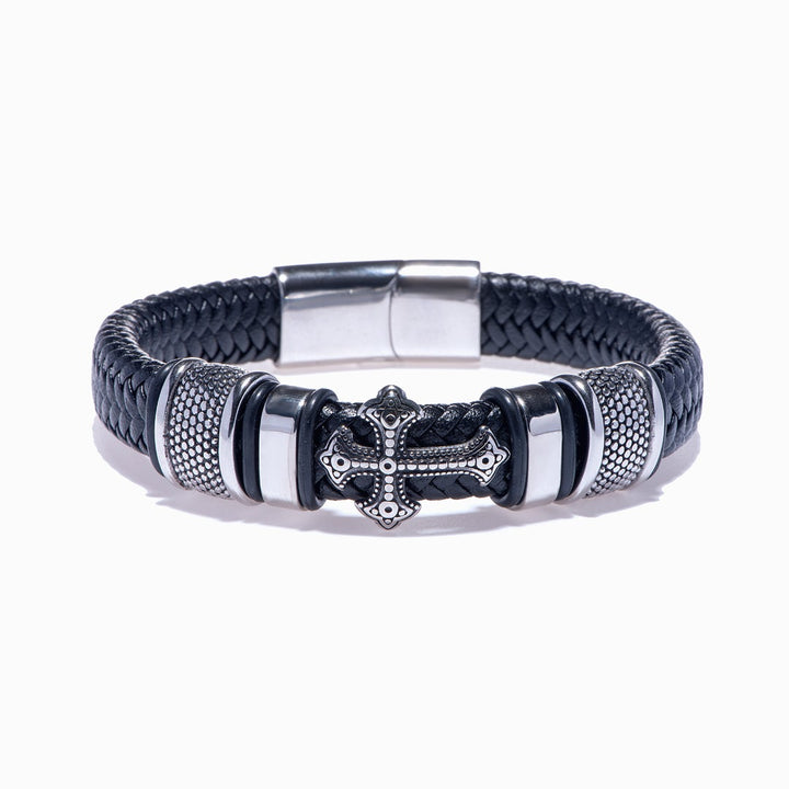 "Have faith and pray always" Cross Bracelet