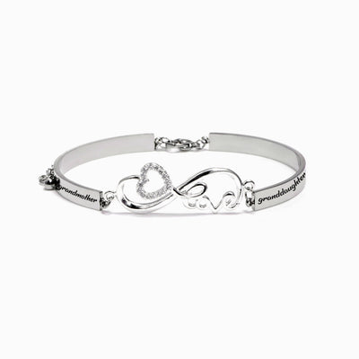 To My Granddaughter "The love between a Grandmother and Granddaughter is forever" Infinite Love Bracelet