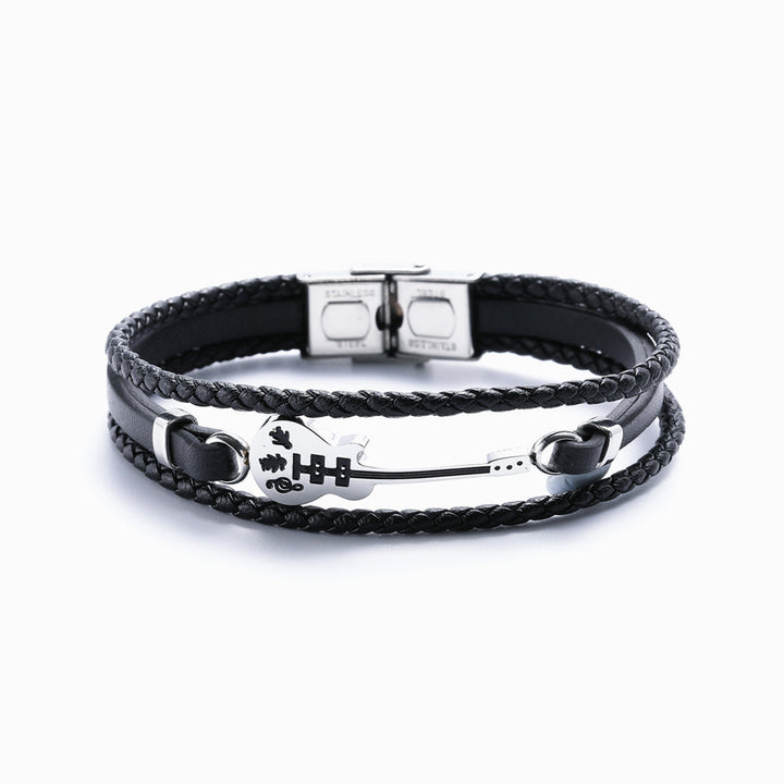 To My Son "Believe in yourself" Guitar Bracelet