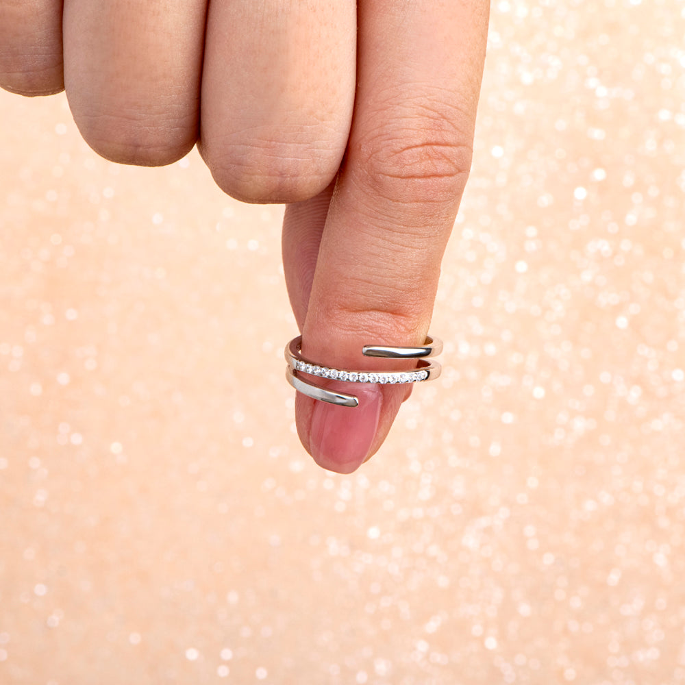 "Choose to be optimistic" Coil Ring
