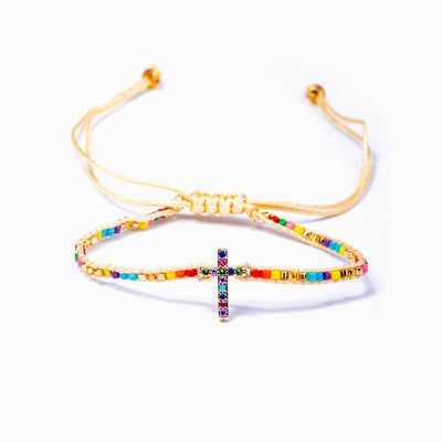TO MY Sister in Christ "Sister in Christ" Cross Bracelet