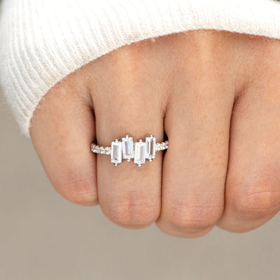 To My Granddaughter "Light your lantern." Diamond  Ring