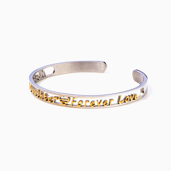 To My Daughter "Forever Love" Engraved Bracelet