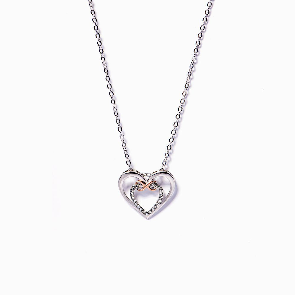 To My Daughter "Forever Linked Together" Infinite Love Necklace