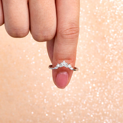 To My Daughter "You are a queen ordained by the stars" Crown Ring