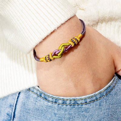 To My Granddaughter "A link that can never be undone" Braided Knot Bracelet