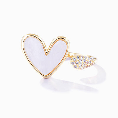 To My Mother "My heart melts from your warmth" Warm Heart Ring