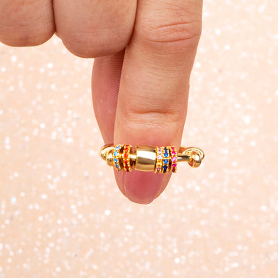 To My Daughter "I WILL LOVE & PROTECT YOU" Fidget Spinner Ring