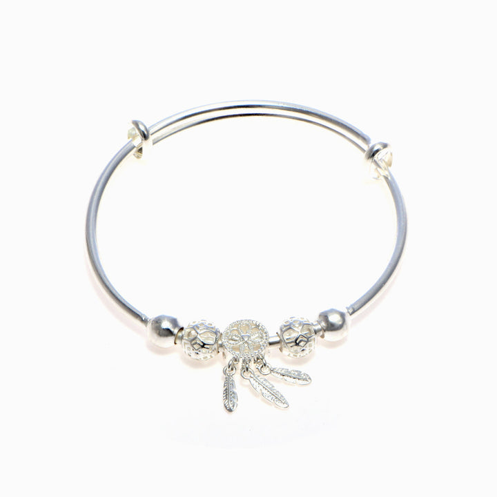 Granddaughter jewelry with dream message on white background