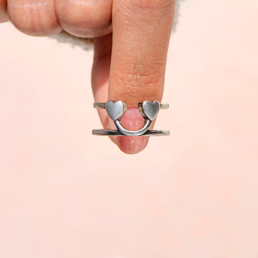 To My Hardcore Girl Gang "Laugh & Smile" Happiness Ring