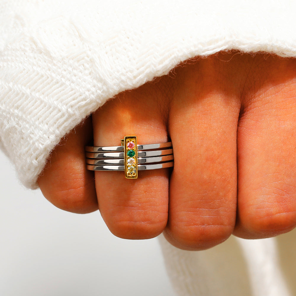 To My Daughter "Follow your heart" Dot Ring