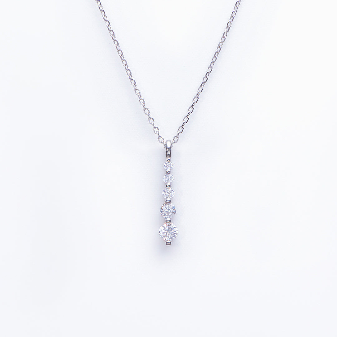 To My Daughter "If you want to be successful, remember these five points" Water Drop Diamond Necklace