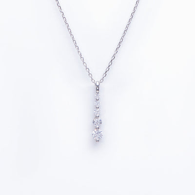 To My Daughter "If you want to be successful, remember these five points" Water Drop Diamond Necklace