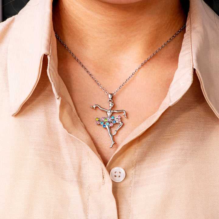 To My Granddaughter "Dance in the rain" Necklace