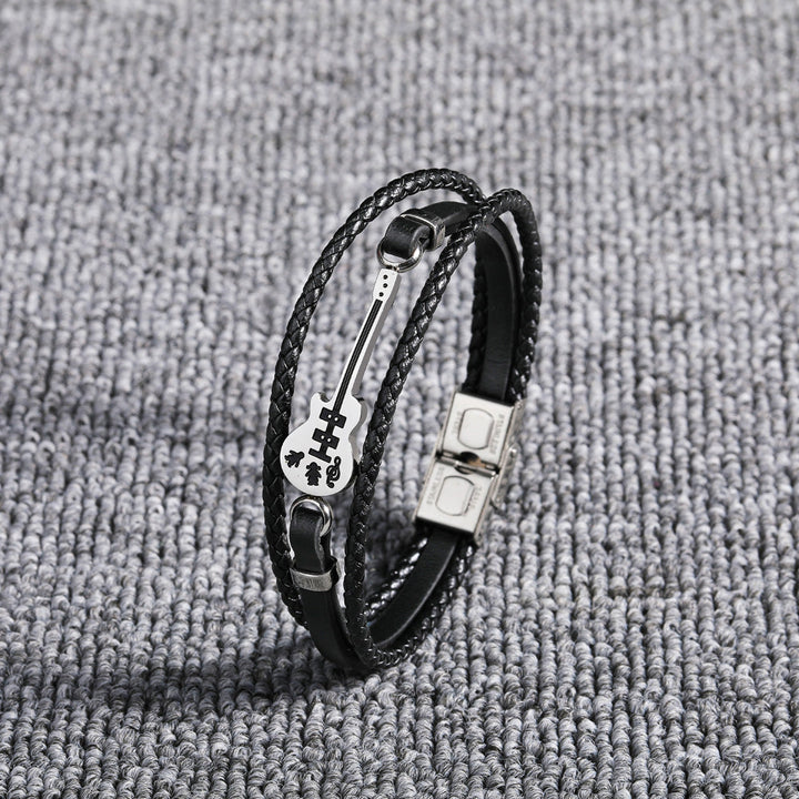 To My Son "Believe in yourself" Guitar Bracelet