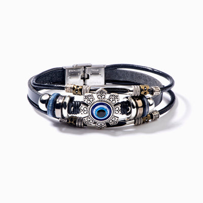 To My Grandson  "Love & Protect" Evil Eye Bracelet