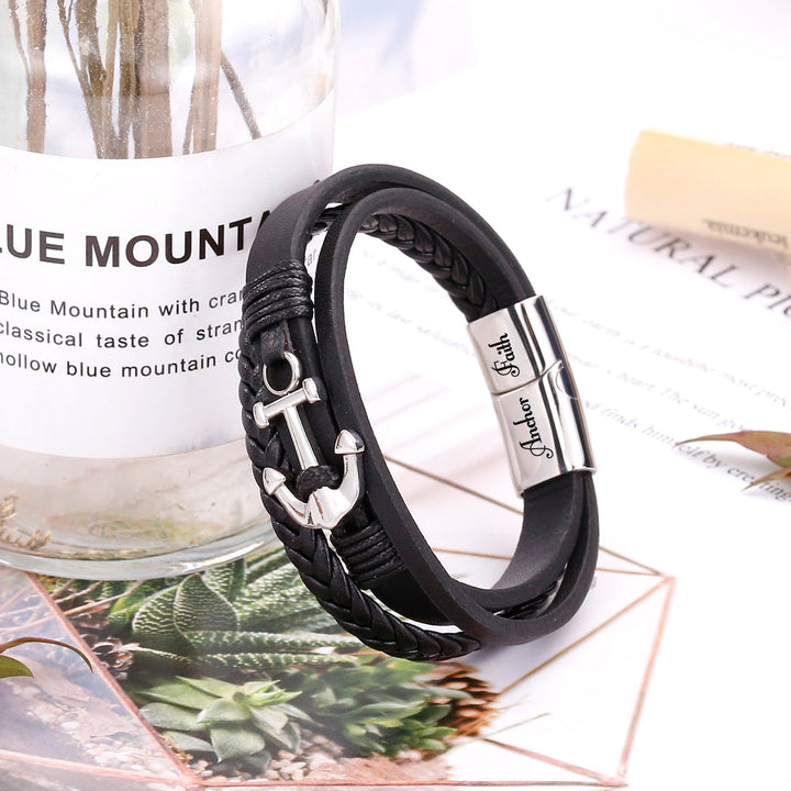 "Keep Your Faith" Anchor Bracelet