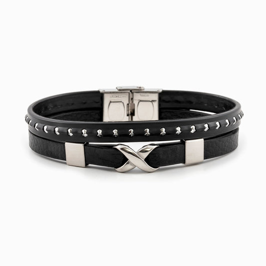 To My Grandson "A bond that can never be broken" Leather Knot Bracelet