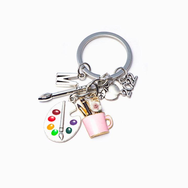 Best Keyring close-up on white background - paint dreams design.