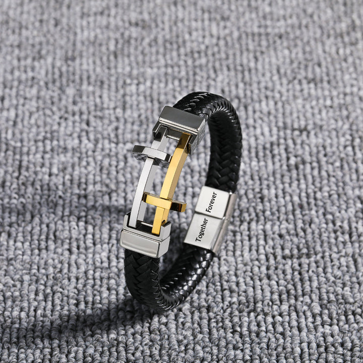 To My Son "FOREVER & ALWAYS" Cross Bracelet