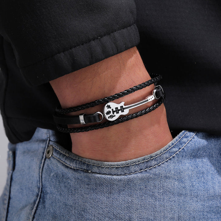 To My Son "Believe in yourself" Guitar Bracelet