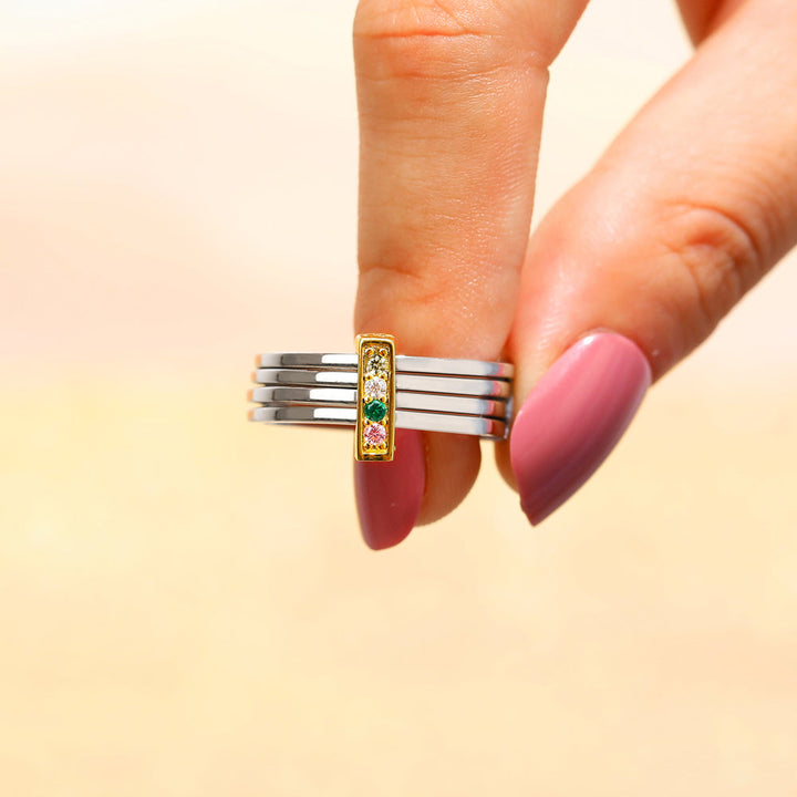 To My Daughter "Follow your heart" Dot Ring