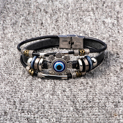 To My Grandson  "Love & Protect" Evil Eye Bracelet