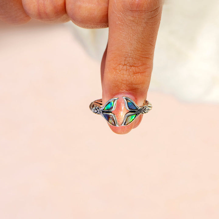 [Super Sale] To My Best Friend "Swimming against the current together" Fish Ring