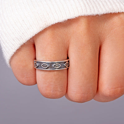 "Protected" Evil Eye Ring
