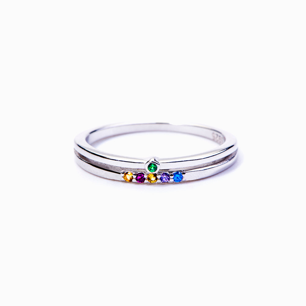 [Custom Birthstone] Birthstones Family Ring