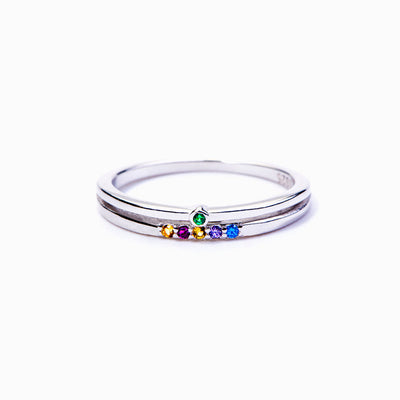 [Custom Birthstone] Birthstones Family Ring