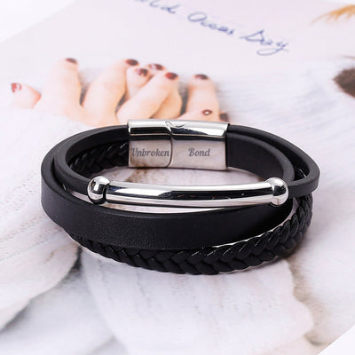 To My Son "A BOND THAT CAN'T BE BROKEN" Bond Bracelet