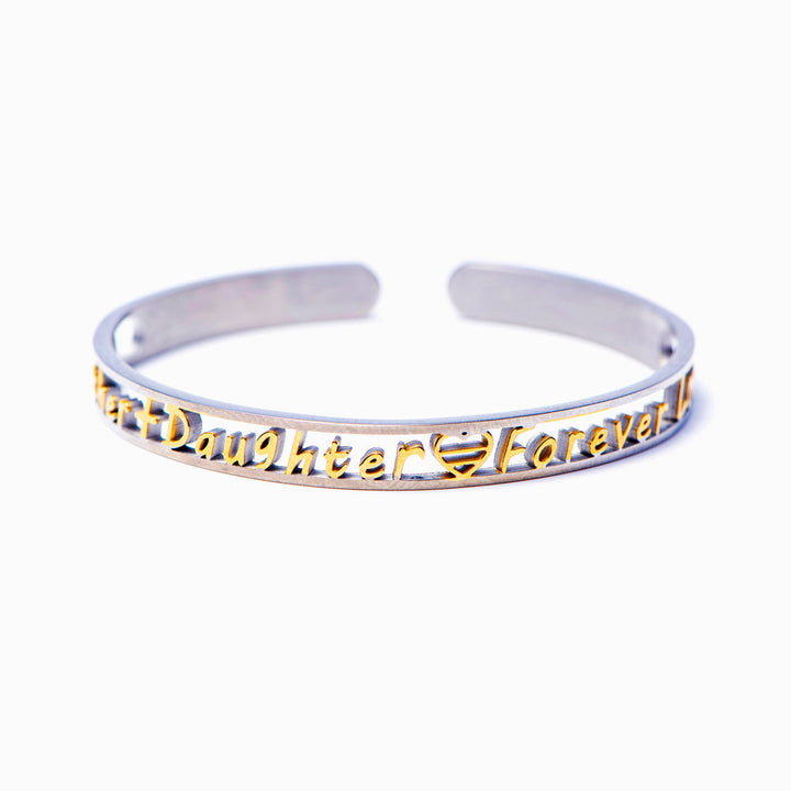 To My Daughter "Forever Love" Engraved Bracelet