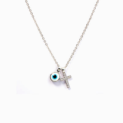 To My Grandson "Protect You" Evil Eye Necklace