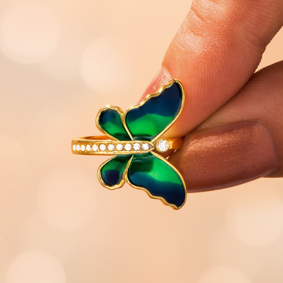"Never lose hope! Just as the butterfly experiences significant changes to attain its beauty," Ring