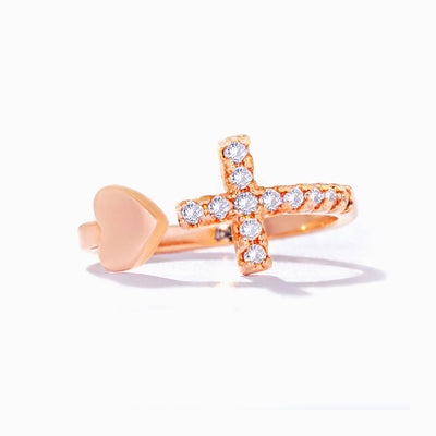 To My Daughter "PRAY ON IT PRAY OVER IT & PRAY THROUGH IT" Adjustable Ring