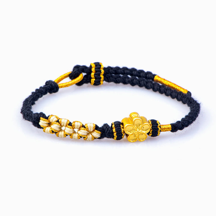 [Super Sale] To My Granddaughter "A link that can never be undone" Peach Blossom Bracelet