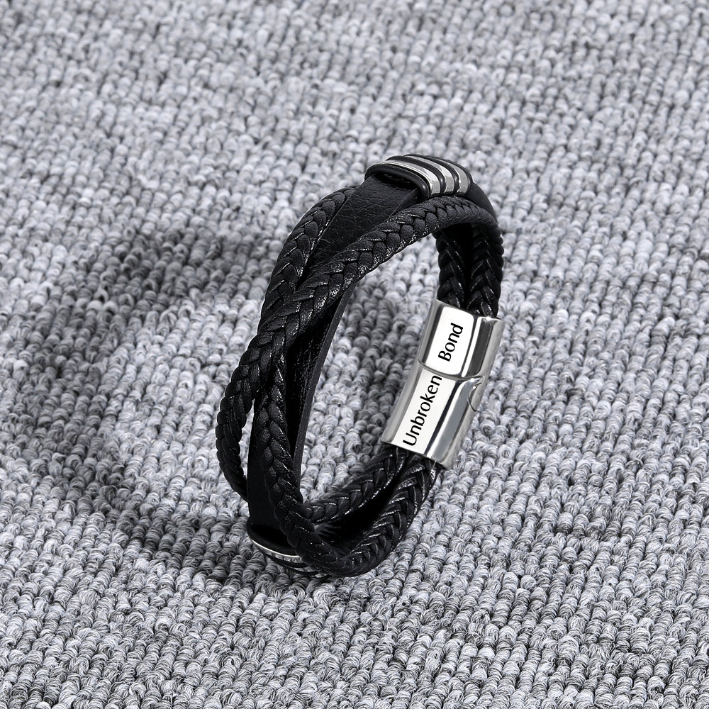 To My Son "A BOND THAT CAN'T BE BROKEN" Bond Bracelet