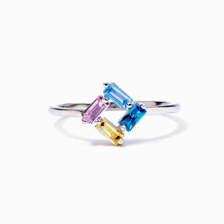 [Custom Birthstone] To My Mother "We see you mama" Birthstone Ring