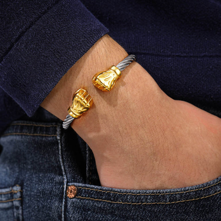 To My Son"you are strong" Fist Bracelet